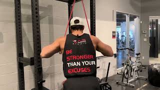 How To Perform A Banded Tricep Press Down Exercise / Coach Dimitri Giankoulas