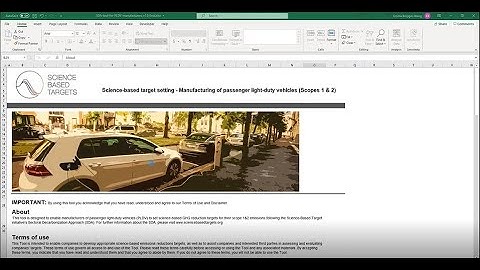 SBTi PLDV Manufacturer Target-setting tool: Demo video