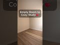 Comfy Home Office Transformation ✨ Small Space Makeover #shorts #homedecor