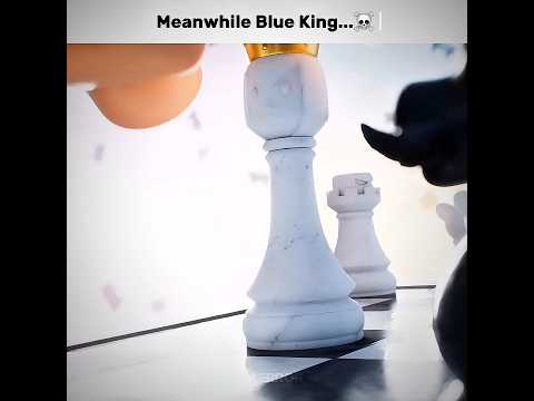 Blue King Playing Chess...☠️🔥 #clashroyale #shorts #edit #fyp