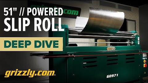 Grizzly 51" Powered Slip Roll Deep Dive!  Model G0971