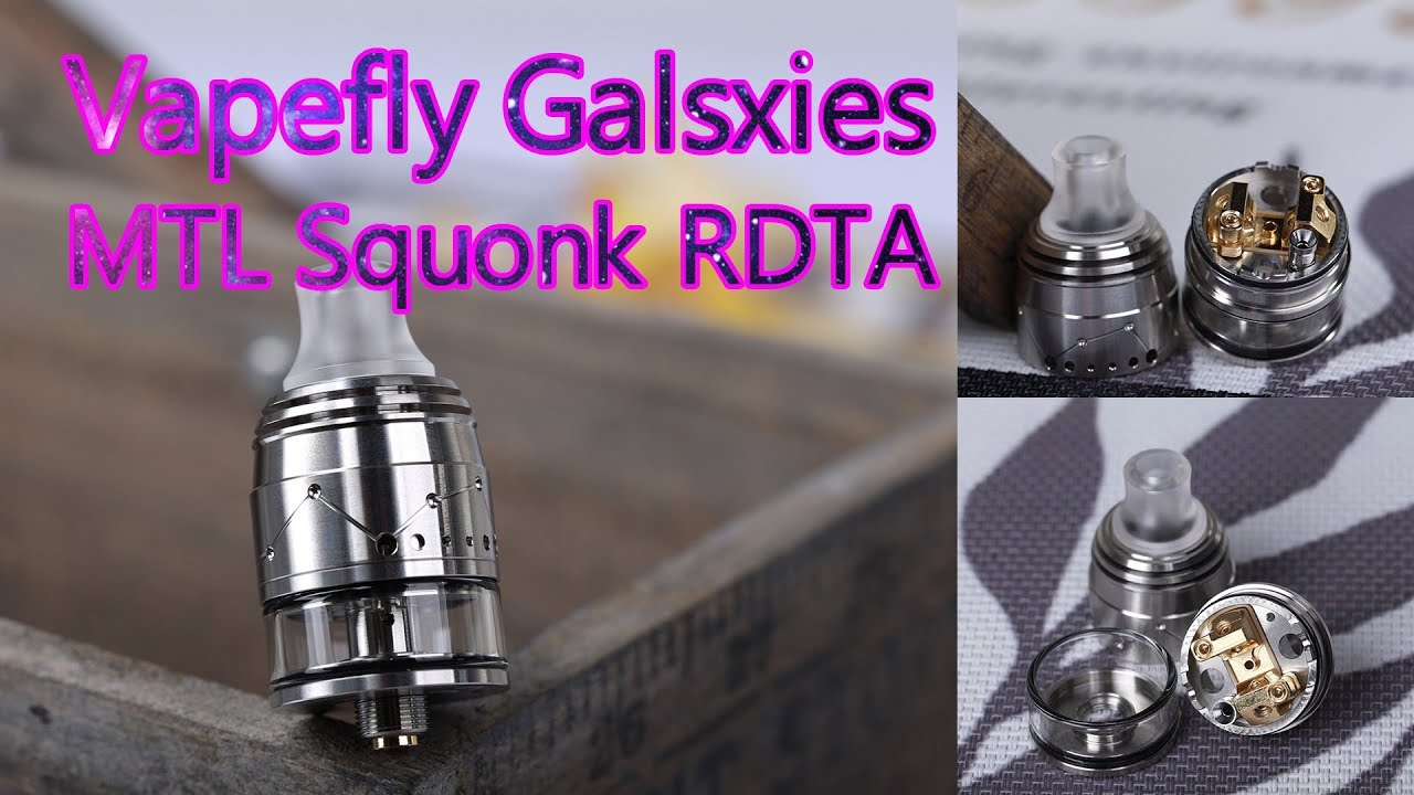 Un-boxing the Newest Vapefly Galsxies MTL Squonk RDTA !!!  | Elegomall