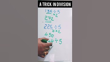 A TRICK IN LONG DIVISION