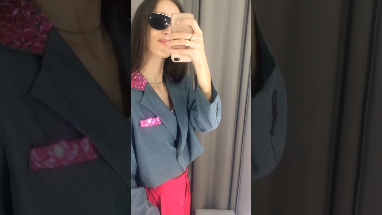 Grey-Hot pink outfit🔥 