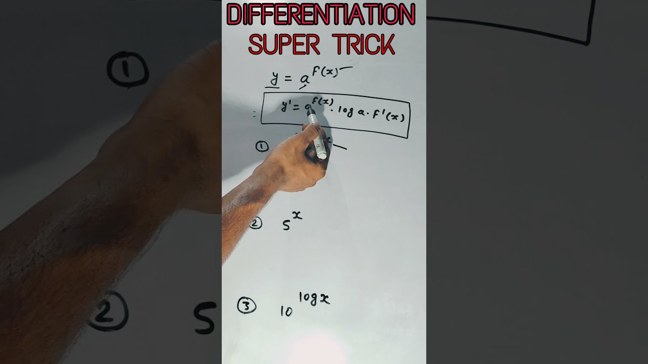 ||DIFFERENTIATION||TRICKS|| FOR ||JEEMAINS||NDA||AIRFORCE(X)||CLASS 12 CHAPTER 