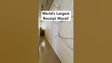 How I made a giant receipt paper mural
