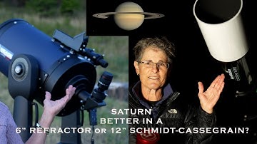 PLANET IN A 6" REFRACTOR v. 12" SCHMIDT-CASSEGRAIN TELESCOPE