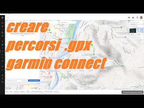 GARMIN CONNECT - CREARE E CONDIVIDERE PERCORSI (corsa ciclismo) GPX con open street map