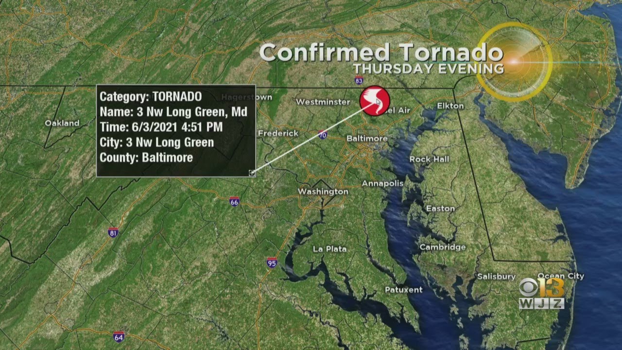 Confirmed Tornado Touched Down In Maryland On Thursday - YouTube