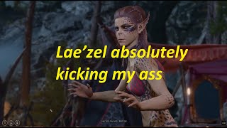 Lae’zel absolutely kicking my ass - BG3