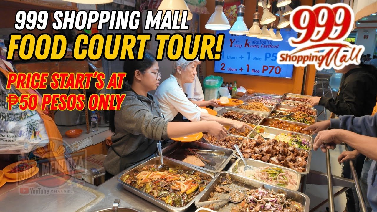 [4K] FOOD COURT TOUR IN DIVISORIA 999 SHOPPING MALL | ₱50 Budget Meals at 999 Shopping Mall