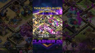 50 SUPER WITCHES vs TH18MAX BASE! 🧙‍♀️🪵 LOG LAUNCHER ATTACK | DAY 2 #Shorts
