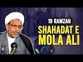 Shahadat e mola ali masaeib  19 ramzan majlis  zarbat e mola ali  maulana wasi hasan