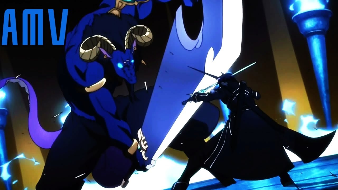 Sword Art Online [AMV] Kirito VS Blue Eyed Demon Boss War Of Change
