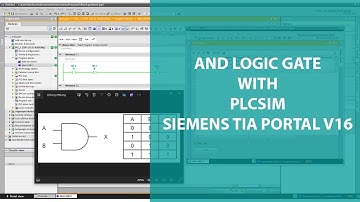AND GATE LOGIC WITH PLCSIM - SIEMENS TIA PORTAL