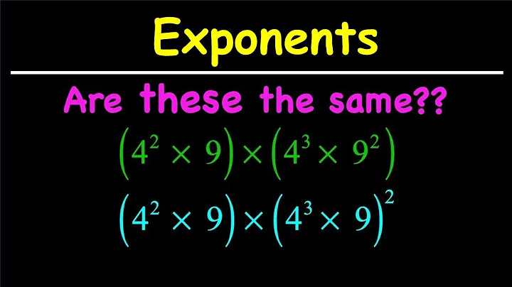 Exponents and Powers