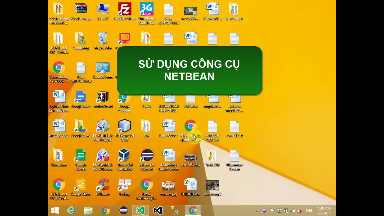 การใช้ netbean  New  Hướng dẫn sử dụng NetBean