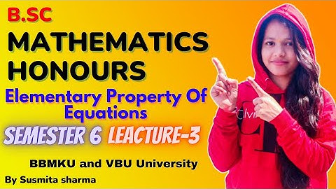 Theory Of Equations Chapter 1 Semester 6 Lacture 3