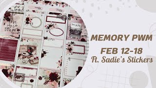 Memory Plan with me Feb 1218 ft. Sadie’s Stickers