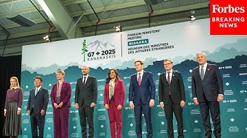 Marco Rubio Poses In Group Photo With Foreign Ministers At G7 Meeting
