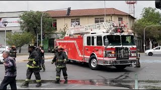 Gran despliegue de Compañías de Bomberos de Santiago.