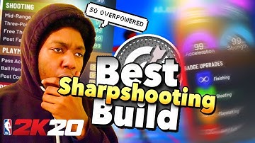 THE BEST SHARPSHOOTING BUILD IN NBA 2k20!! You will Green every shot! Best shooting build!