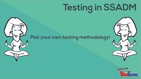 SSADM development and testing