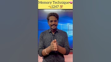 Memory Technique#1247 Technique#murugamp#studytips#motivationalvideo#studymotivation
