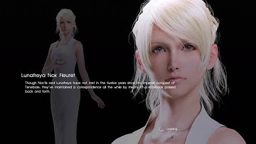 Lunafreya Nox Fleuret - Final Fantasy XV Loading Screen