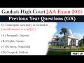 JAA Exam 2025 | Gauhati High Court | Previous Year Questions P-19 | with Most Expected Questions ❤️
