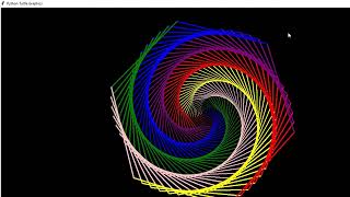Colorful Benzene in Python Turtle 🌈🐢✨ (This video will satisfy you 😊)