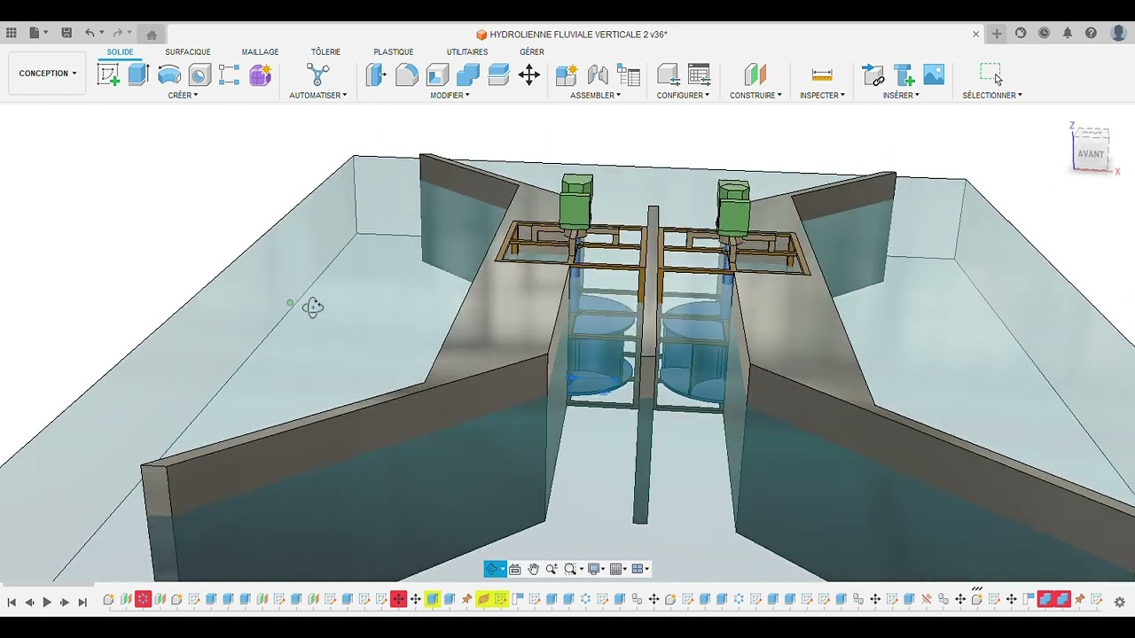 HYDROLIENNE FLUVIALE VERTICALE KC