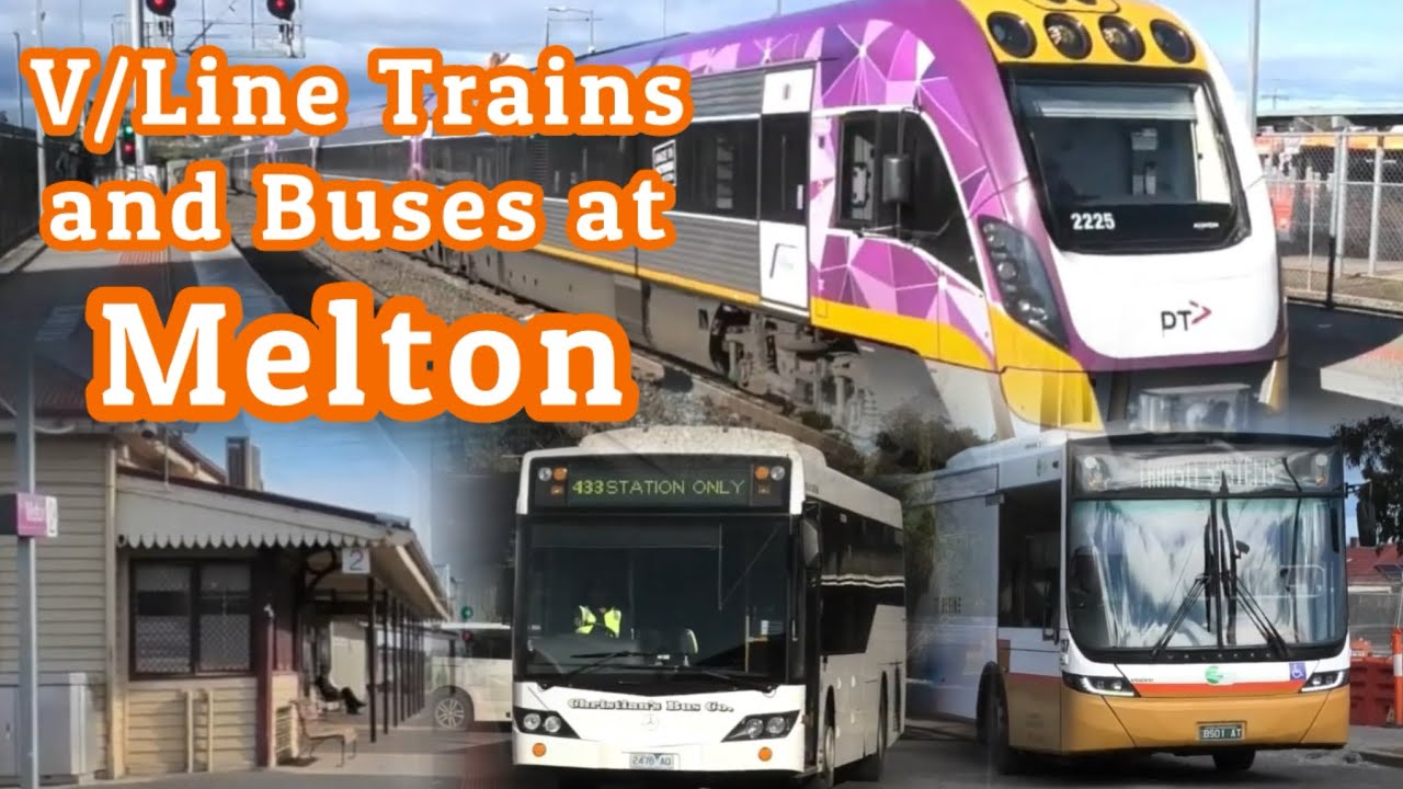 V/Line Trains and Buses at Melton