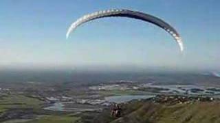 Reverse launch, flying in to Heathcote