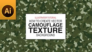 Create Vector Camouflage Texture Background in Adobe Illustrator screenshot 1