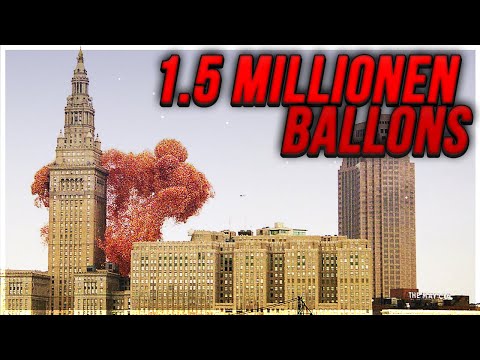 Video: Balloon Army Invasion: Einzigartige Installation eines französischen Fotografen