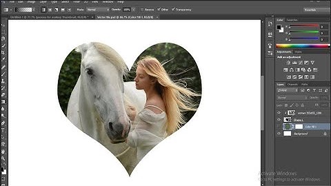 Photoshop Tutorial : How to make & Crop Heart Shape Photo in Photoshop
