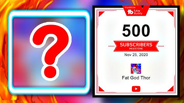 Thank You For 500 Subscribers!! NEW LOGO! NEW INTRO! NEW OUTRO!