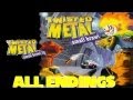 Twisted Metal Small Brawl All Endings + Axel Censored End