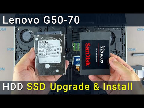 Как установить SSD в ноутбук Lenovo G50-70 | как поменять жесткий диск