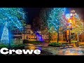 A walk through CREWE - England - Christmas Lights