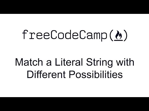 Match a Literal String with Different Possibilities