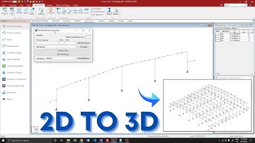 How to Create STAAD 3D Model from 2D?