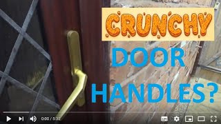 'Crunchy' uPVC Door Handles Fixed