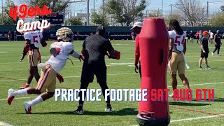 49ers Camp Aug 6 2022 Practice footage mix #49ers