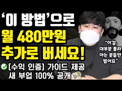   부업으로 월200 500만원 돈버는 새로운 방법 수익 인증 나이 학력 무관 집 포함 어디서든 가능한 투잡 Ft 다JOB선생