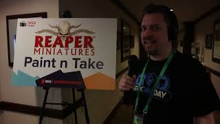 BGG.CON Reaper Paint Your Own Miniatures Room Tour - Dallas Board Game Convention