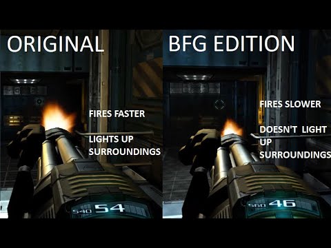 Doom 3 Original vs BFG Edition Weapon sounds Comparison