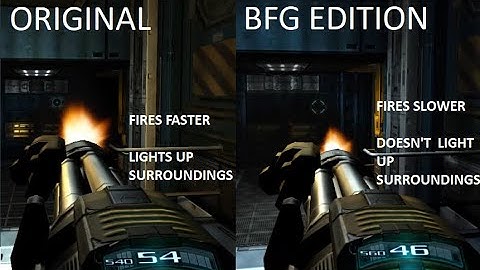 Doom 3 Original vs BFG Edition Weapon sounds Comparison