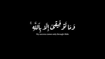 (وما توفيقي إلا بالله)| سورة هود | رعد الكردي #krumat #كرومات #شاشه_سوداء #quran